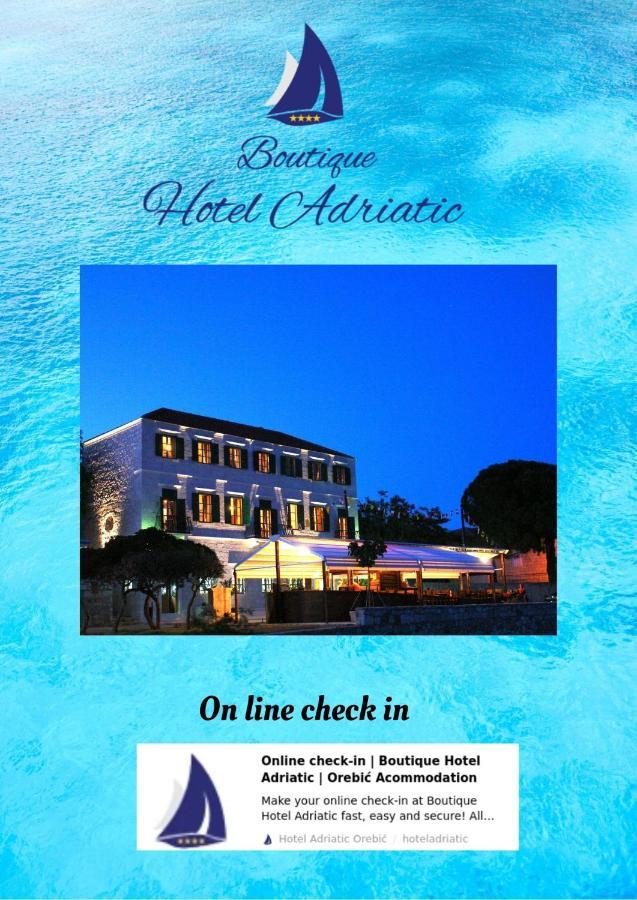 Heritage Boutique Hotel Adriatic-Adults Only Оребич Екстер'єр фото